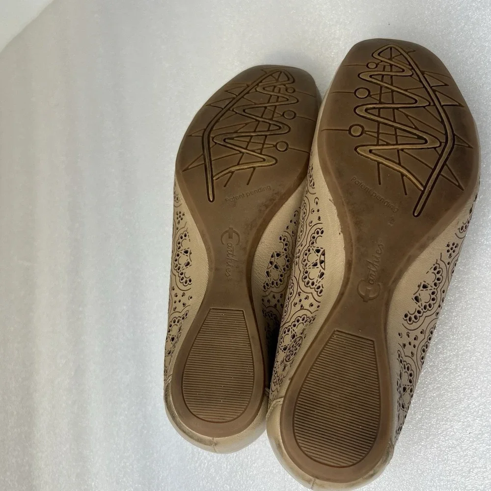 Women's Earthies Bindi Biscuit Ballet Flats Shoes Sz 9 Comfort Laser Cut